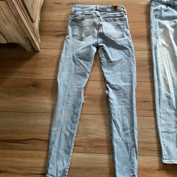 American Eagle sz 0 two pair bundle jegging jeans euc - Picture 6 of 11